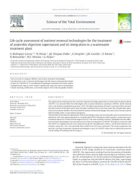 Life Cycle and Cost Assessments of Nutrient Removal Technologies in ... - raincitystudios.com