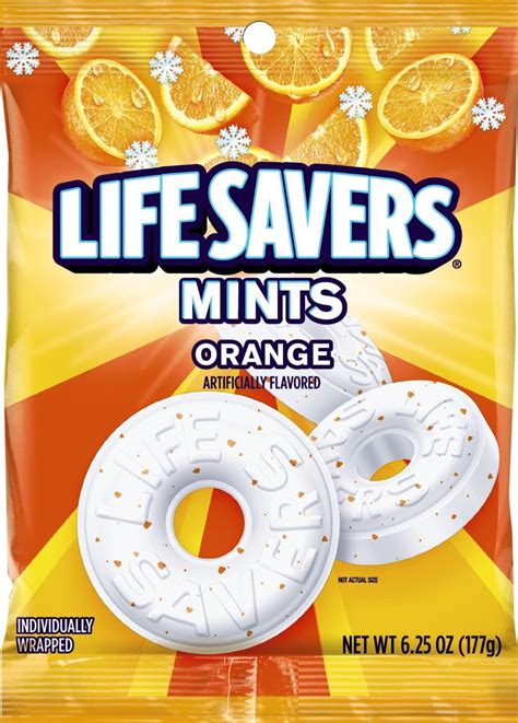 LIFE SAVERS Orange Mints Hard Candy Bag, 6.25 ounce (Pack of …