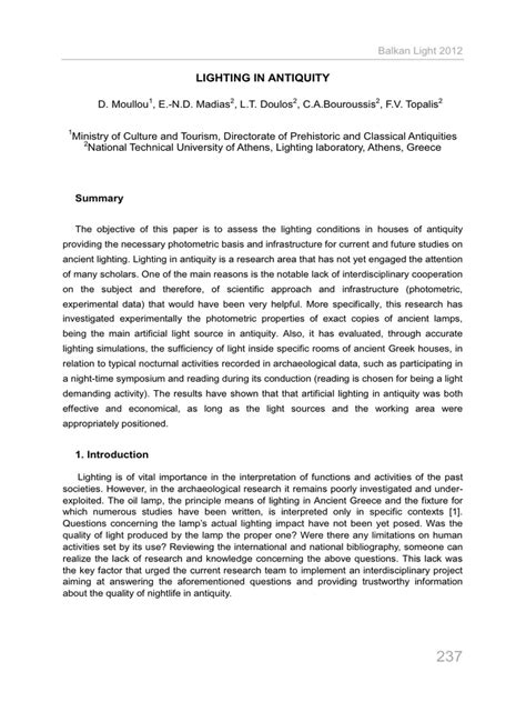 LIGHTING IN ANTIQUITY - ResearchGate - wintechmobiles.com