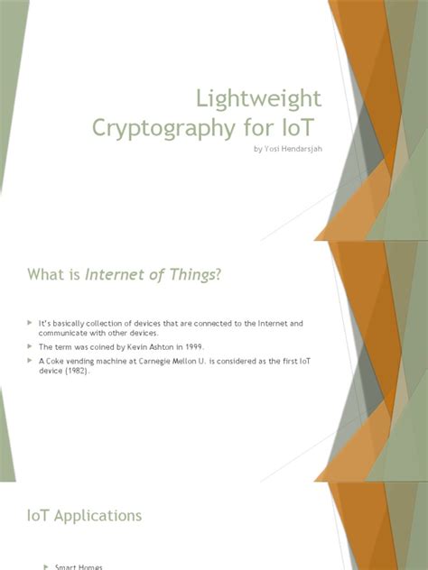 Lightweight Cryptography for the Internet of Things - coolestguyplanet.net