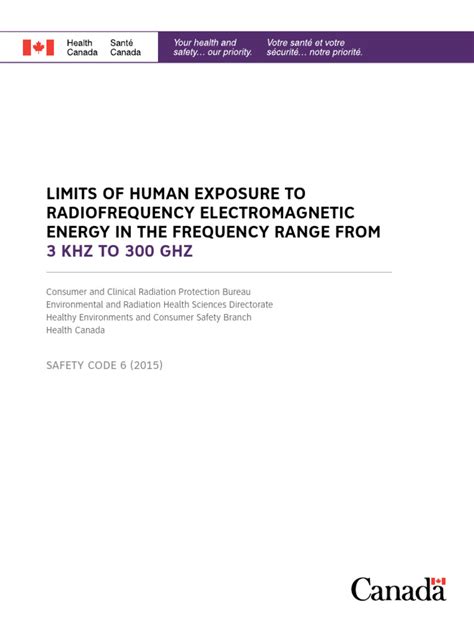 Limits of Human Exposure to Radiofrequency Electromagnetic - wintechmobiles.com