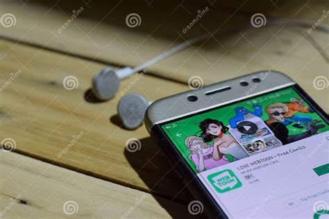 LINE WEBTOON Free Comics Dev Application on Smartphone Screen