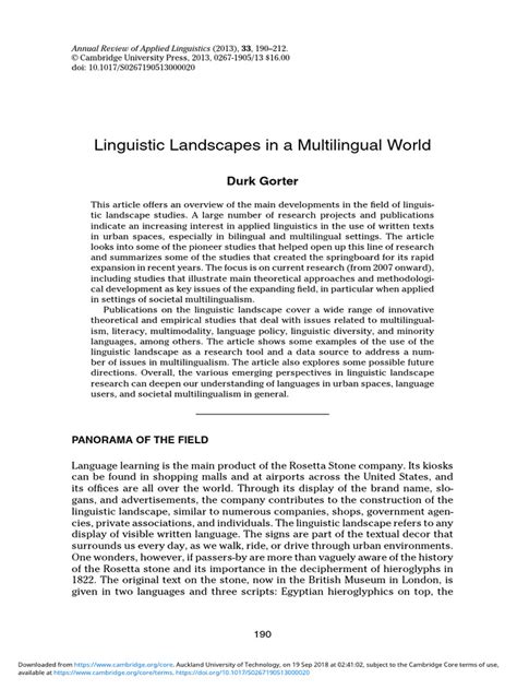 Linguistic Landscapes in a Multilingual World - wintechmobiles.com