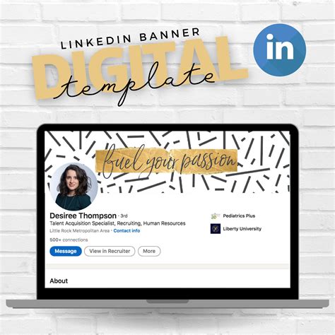 LINKEDIN Banner Header Template LinkedIn Profile Image Etsy