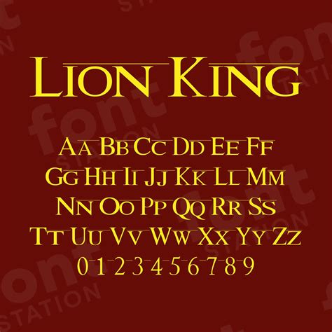 Lion King Font - Lion King Font Generator - Font Meme - muktibox.com