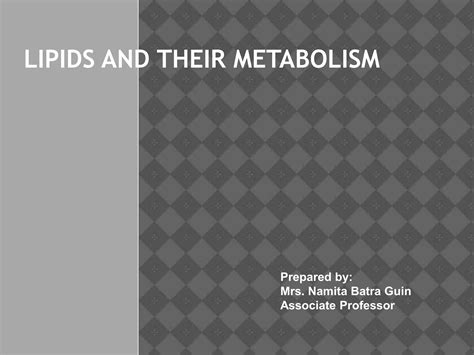 Lipids and their metabolism - Knowledge @ AMBOSS - muktibox.com