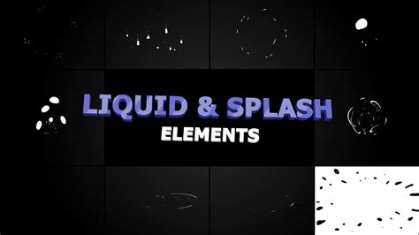 Liquid Splash Elements - Stock Motion Graphics | Motion Array - muktibox.com