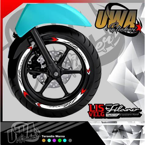 lis pelk velg motif stiker sticker pelek motor - raincitystudios.com
