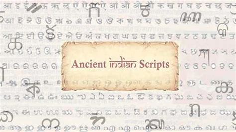 List of Ancient Indian Scripts - BYJU'S - muktibox.com