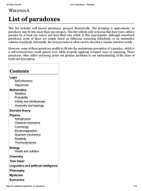 List of paradoxes - wintechmobiles.com