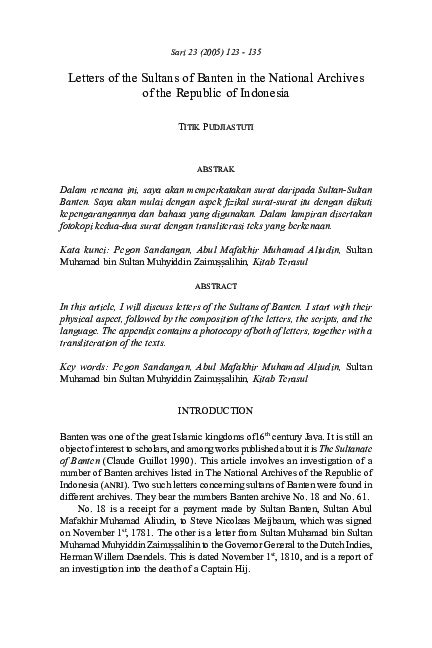 List of sultans of Banten - wintechmobiles.com