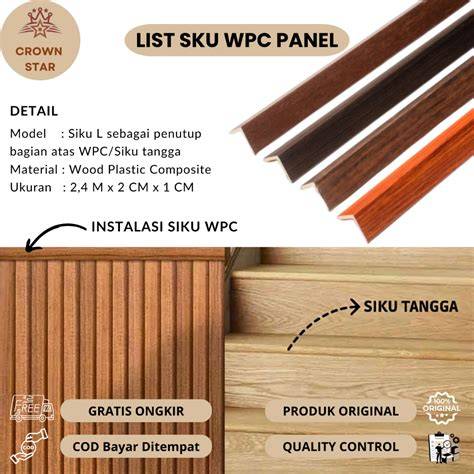 List siku L penutup wallpanel WPC | best seller - Shop - raincitystudios.com