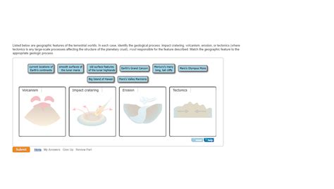 Listed below are geographic features of the terrestrial worlds ... - wintechmobiles.com