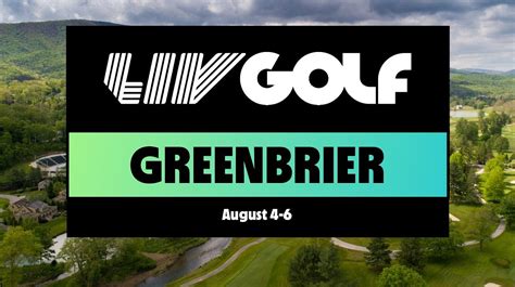 LIV Golf Greenbrier Par Scores