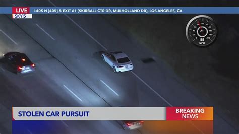 LIVE: Authorities pursue stolen vehicle in L.A. County