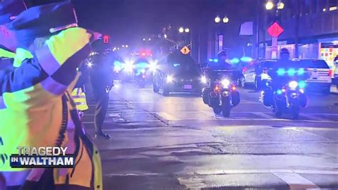 LIVE COVERAGE: Funeral procession underway as community mourns police officer killed in crash