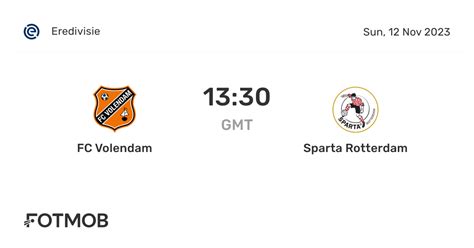 Live statistics Sparta Rotterdam vs FC Volendam - BeSoccer - wintechmobiles.com