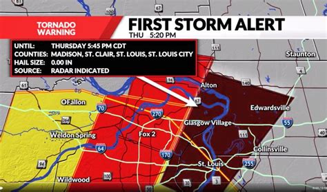 LIVE UPDATES: Tornado warnings close to St. Louis County