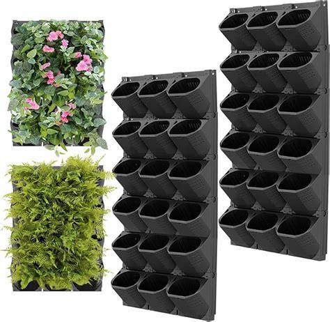Living Wall Planter Recycled Plastic Self Watering Vertical Gardening ... - raincitystudios.com