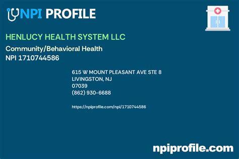 LIVINGSTON HEALTHCARE NPI 1245222306 - NPI Profile