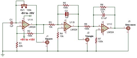 LM324 Function Generator: Circuit Simulation and Test