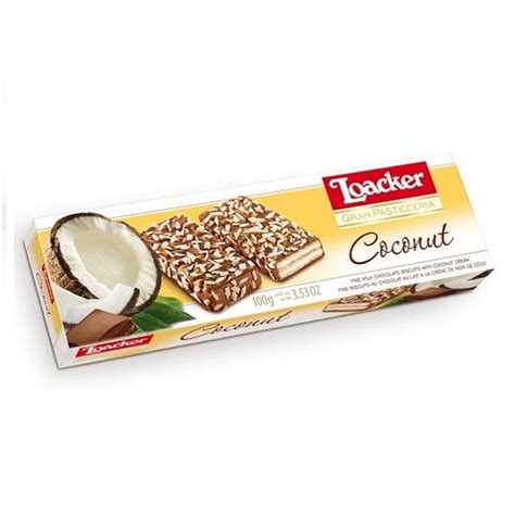 LOACKER COCONUT wafle kokosowe w czekoladzie - Allegro.pl