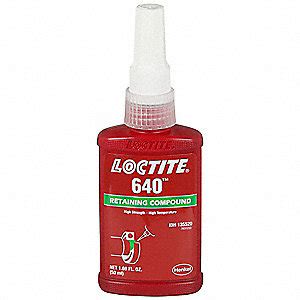 LOCTITE RETAINING COMPOUND,1.7 FL OZ,BOTTLE,GRN