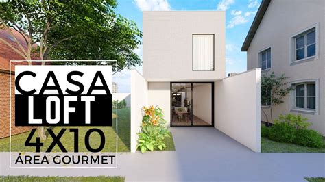 LOFT 4X10 METROS COM ÁREA GOURMET - YouTube