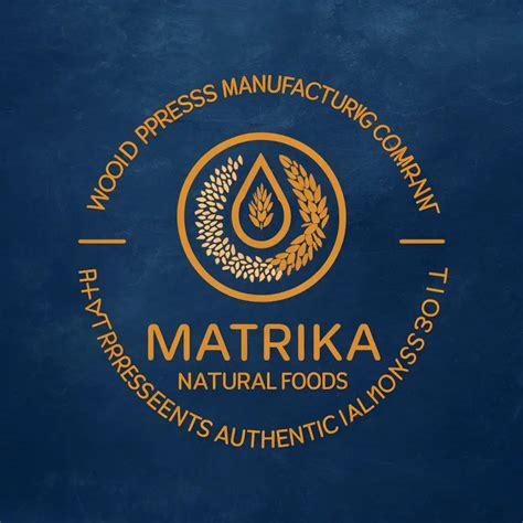 LOGO Design for MATRIKA Natural Foods Rustic Wood Press Oil ... - muktibox.com