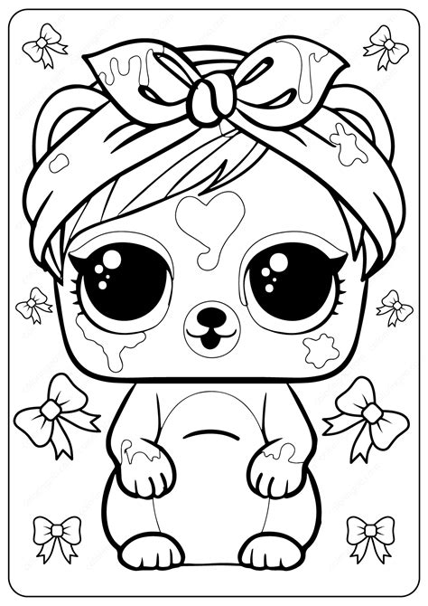 LOL Colouring Book 32 Pages – Pearl and Bear