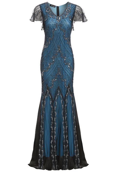 Long Flapper Dresses | 1920s Long Dresses | Flapper … - muktibox.com