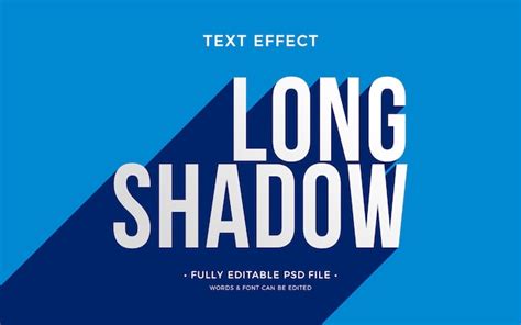Long shadow effect PSD - Freepik - muktibox.com