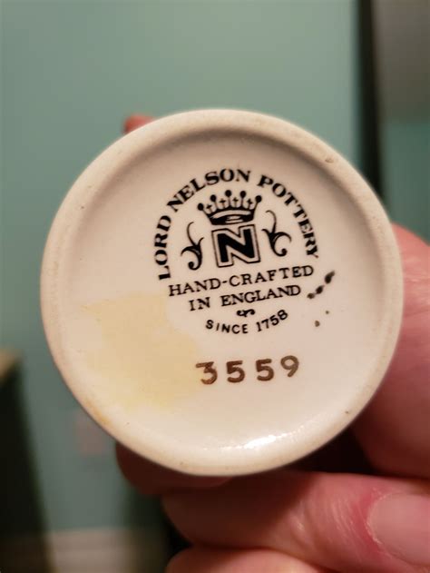 LORD NELSON POTTERY - DATE OF POTTERY MARK