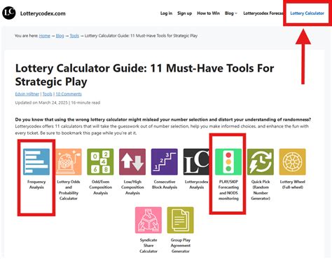 Lottery Calculator - Calculate Your Winning Odds (Free) - wintechmobiles.com