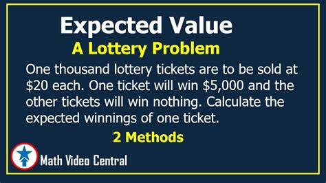Lottery Expected Value Calculator - Lotto Library - wintechmobiles.com