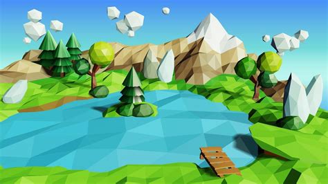 Low poly nature Vectors - Freepik - muktibox.com