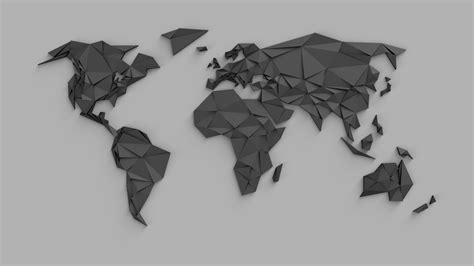 Low Poly World Map - 3D model by Maksim Batyrev … - muktibox.com