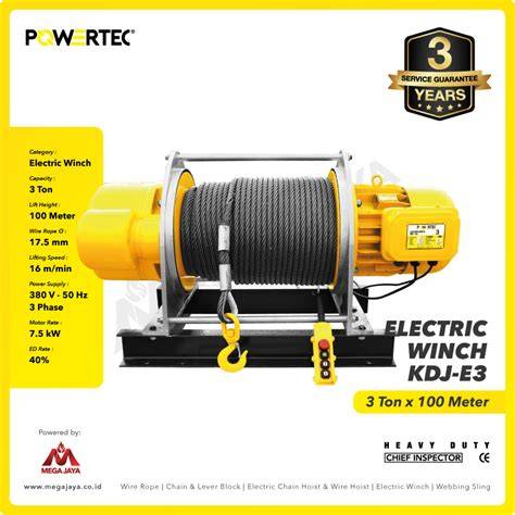 LP Electric Winch Powertec - Mega Jaya - raincitystudios.com