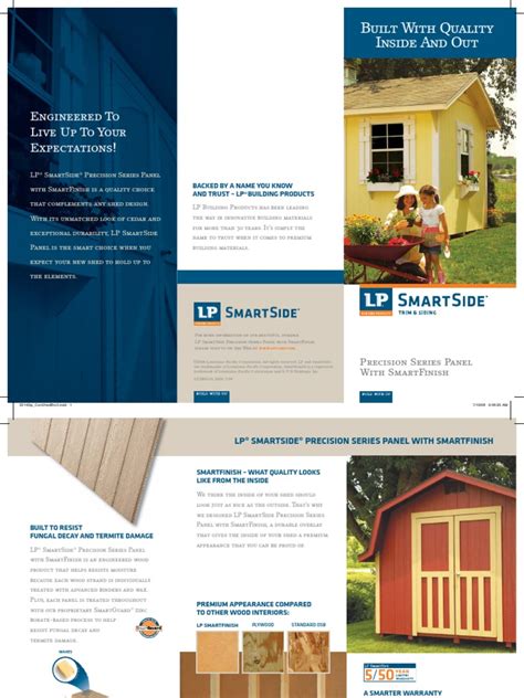 LP SmartSide Precision Series Panel With SmartFinish Brochure PDF