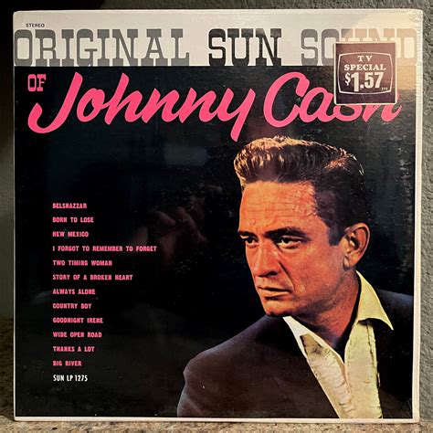 LP vinyle original Johnny Cash Sun Sound SUN SLP 1275 OG 1965 …