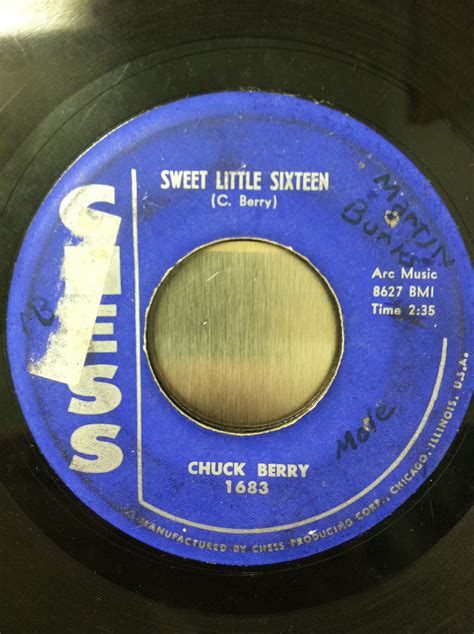 LQQK 2 vintage 45 records, CHUCK BERRY, sweet little sixteen …