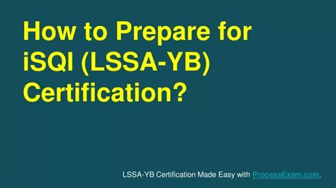 LSSA-YB Zertifizierung