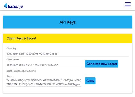 LULU Print API Documentation