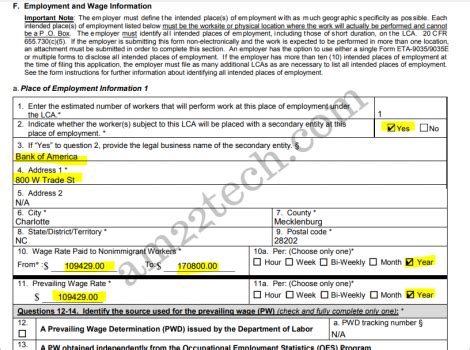 LUVTHAT INC - H1B LCA and PERM Salaries