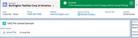 LWC File Upload Success Message Salesforce Blog