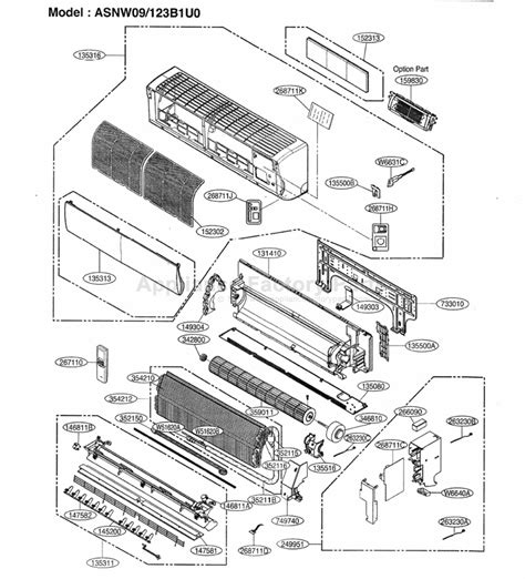 LWHD2500ERY7 LG Air Conditioner Parts & Repair Help PartSelect