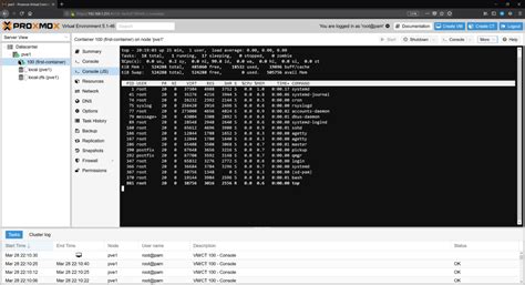 LXC Container mit Proxmox Virtual Environment