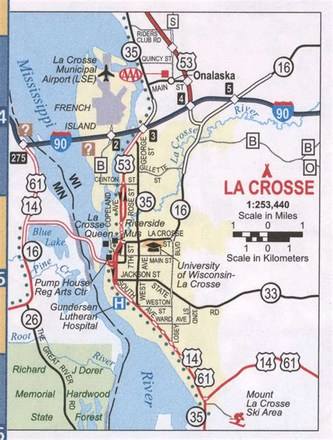 La Crosse, WI Map & Directions - MapQuest