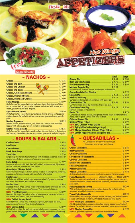 La Fiesta Grande Our Menu