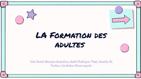 La Formation Des Adultes